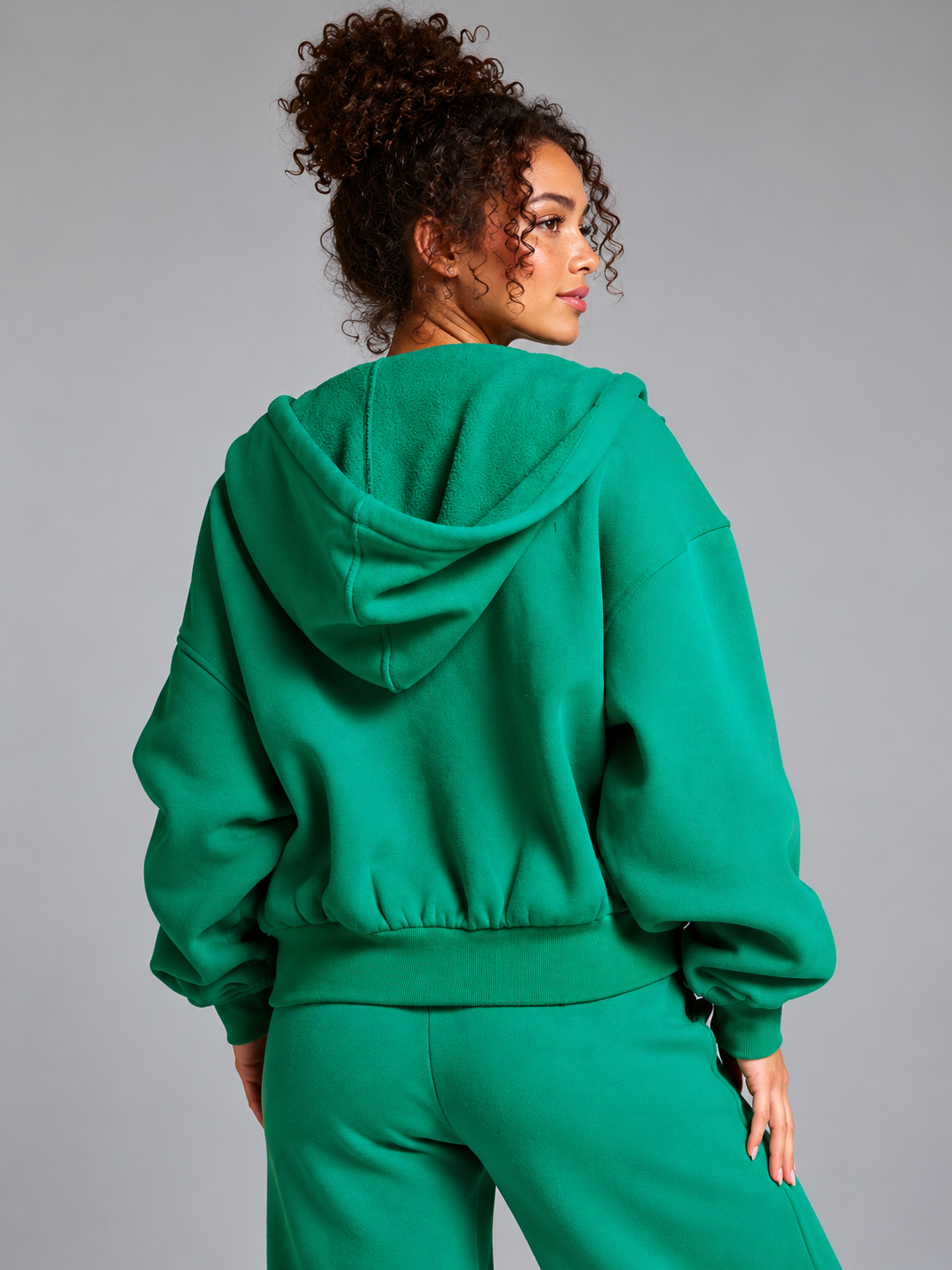 Plush Fleece Zip Hoodie - Lucky Charm – Ansicht 4