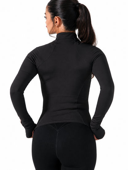 Elysium Zip Jacke - Onyx Black – Ansicht 3