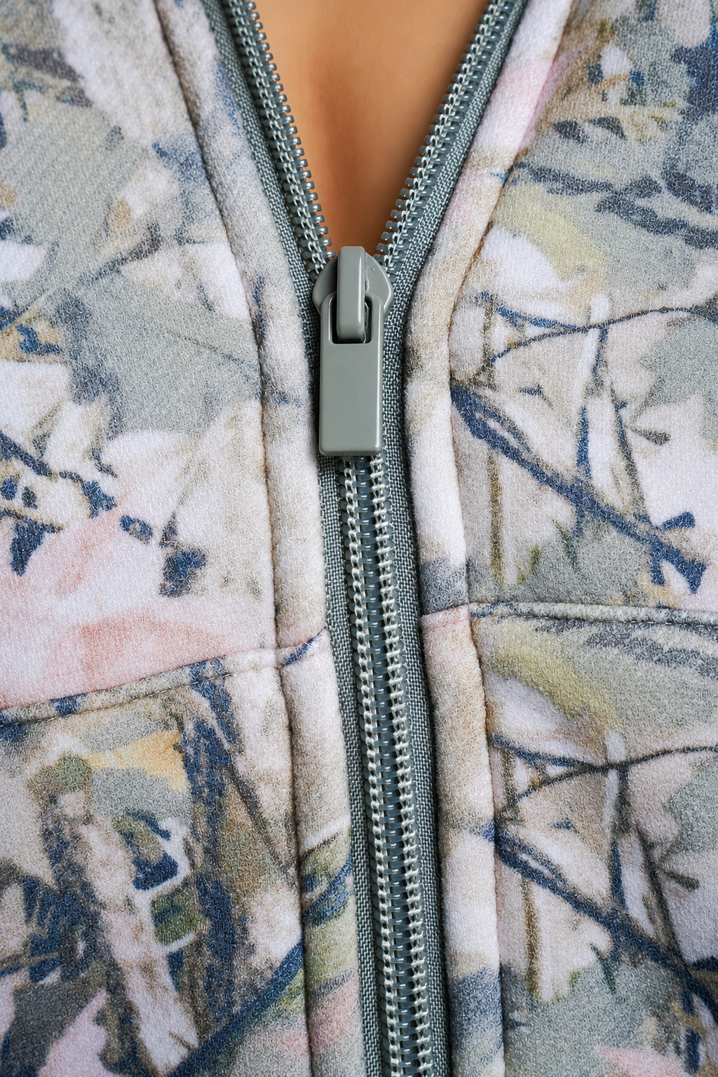 Plush Fleece Zip Hoodie - Pink Camo – Ansicht 2