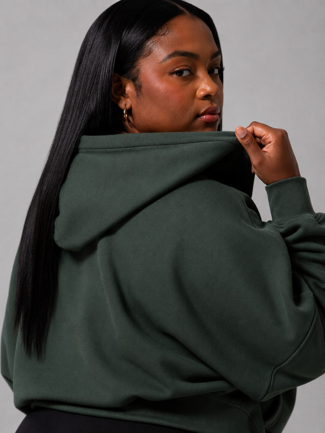 Threads Waist Zip Hoodie - Limon Pepino – Ansicht 2