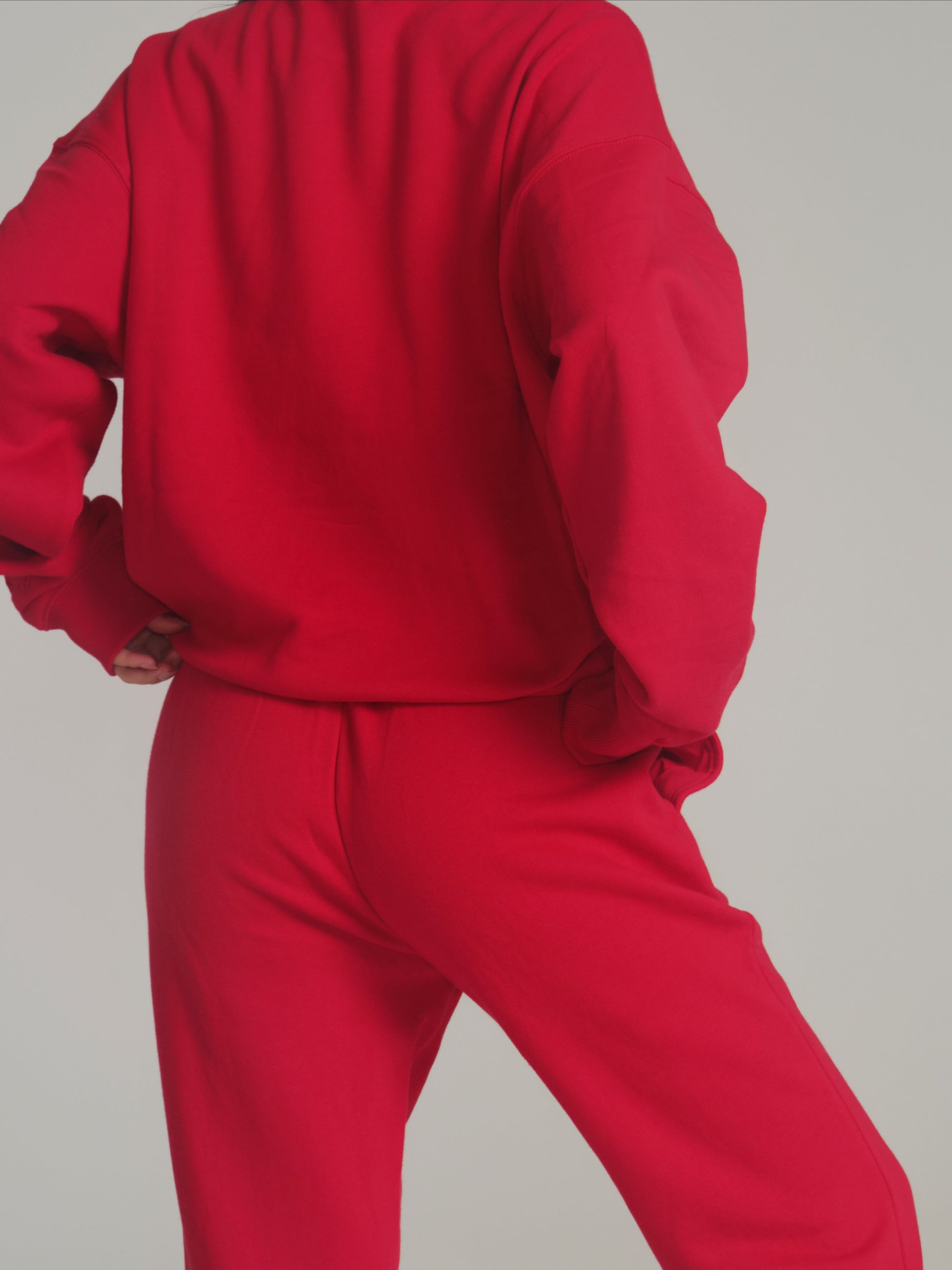 Threads Crew Pullover - Lipstick Red – Ansicht 3