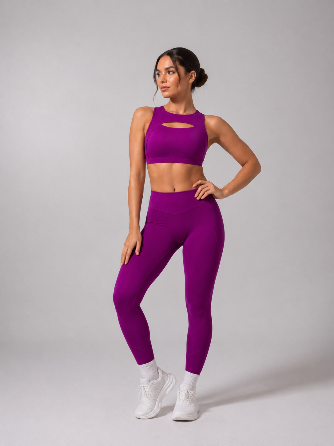 Airbrush Multi Pocket Legging - Grape Juice – Ansicht 1