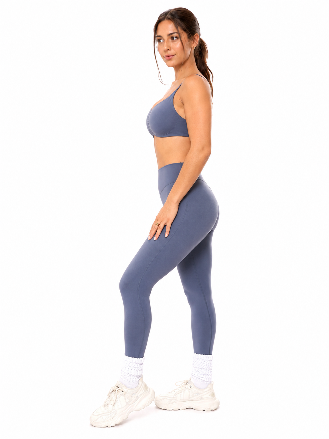 Aggressive Scrunch Legging - Barista Blue – Ansicht 4