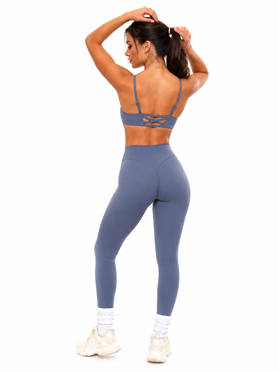 Aggressive Scrunch Legging - Barista Blue – Ansicht 2