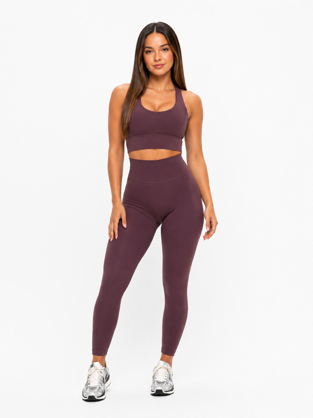 Rosa Sports Bra - Smoked Cherry – Ansicht 3