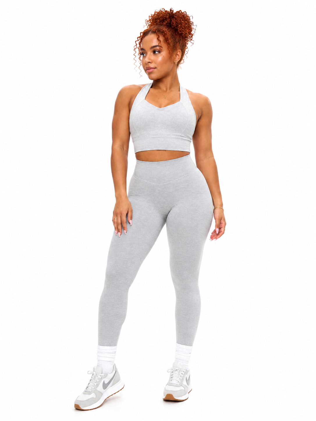 Dream Heathered Legging 26" - Heather Grey – Ansicht 3