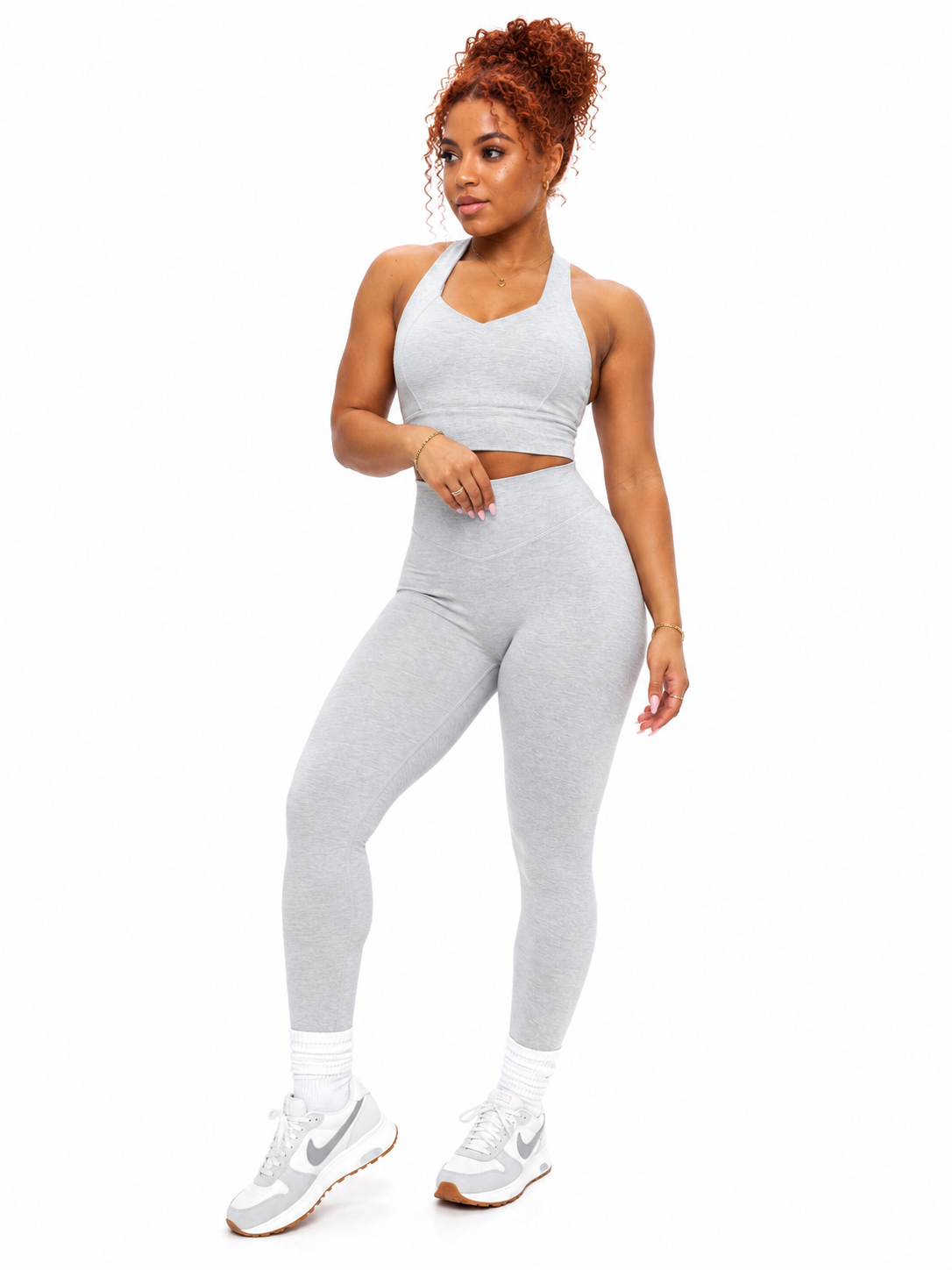 Dream Heathered Legging 26" - Heather Grey – Ansicht 1