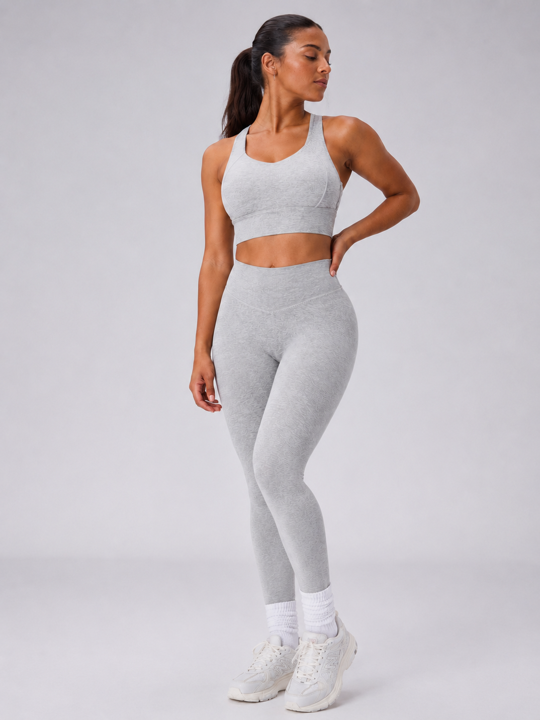 Twilight Dream Heather Sports Bra - Heather Grey – Ansicht 3
