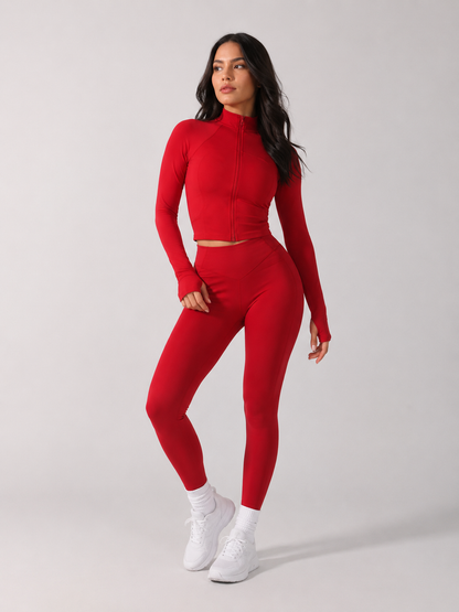 Phantom Waist Jacke - Lipstick Red – Ansicht 2
