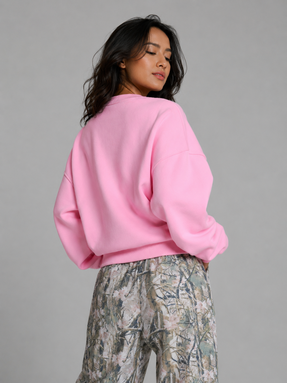 Plush Fleece Crew Pullover - Plastic Pink – Ansicht 2
