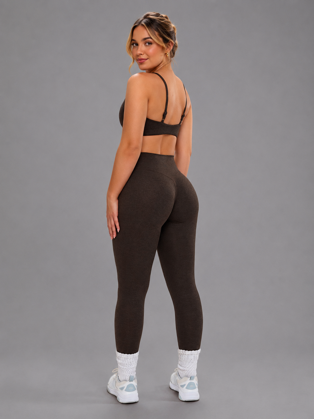 Dream Heathered Sports Bra - Cold Brew – Ansicht 2