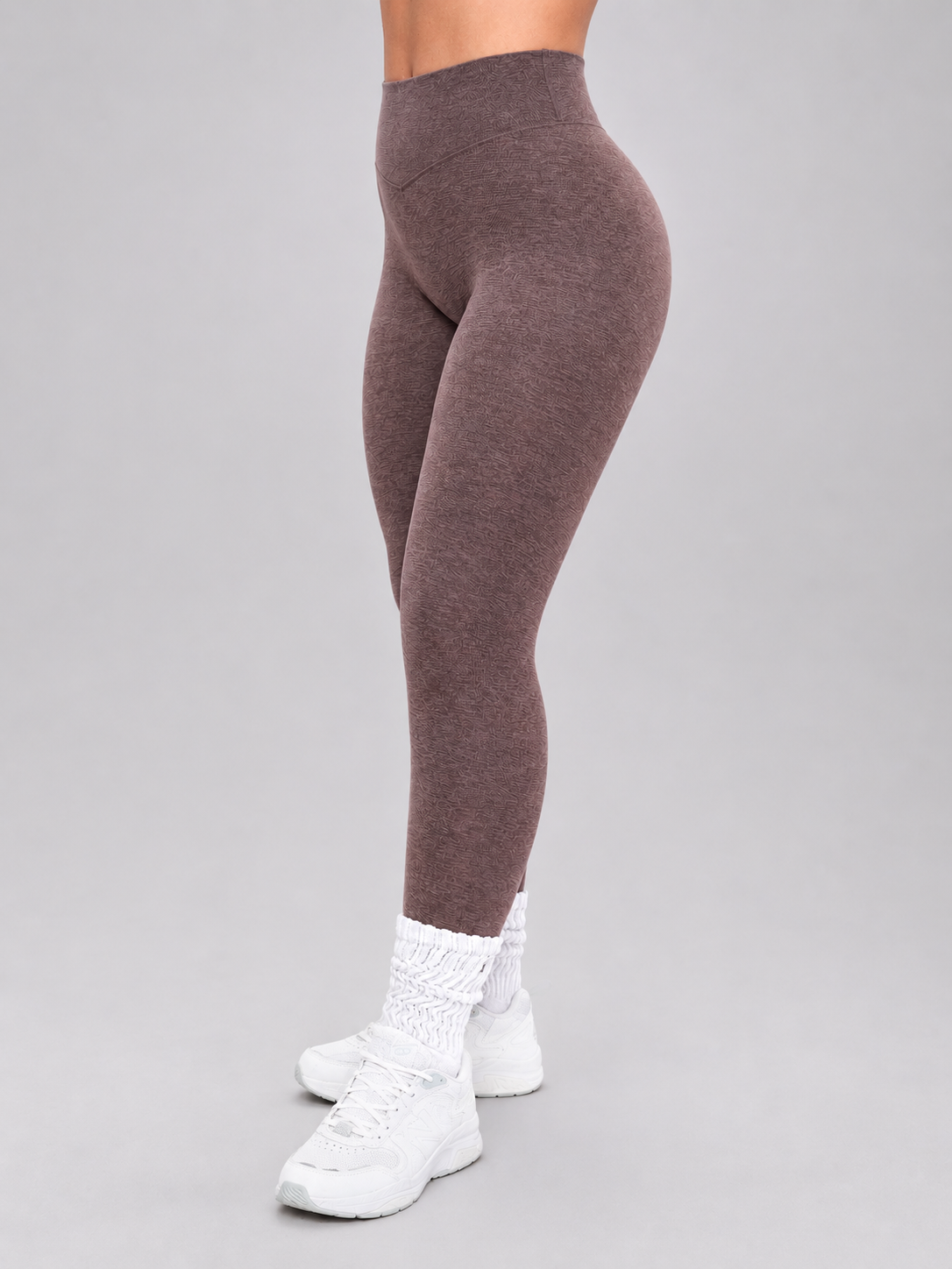 Dream Heathered Legging - Mocha Berry – Ansicht 3