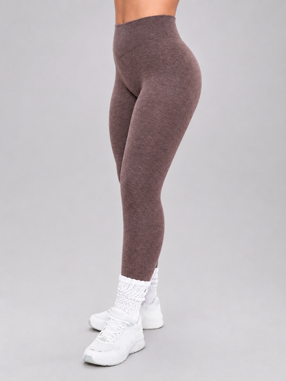 Dream Heathered Legging - Mocha Berry – Ansicht 3