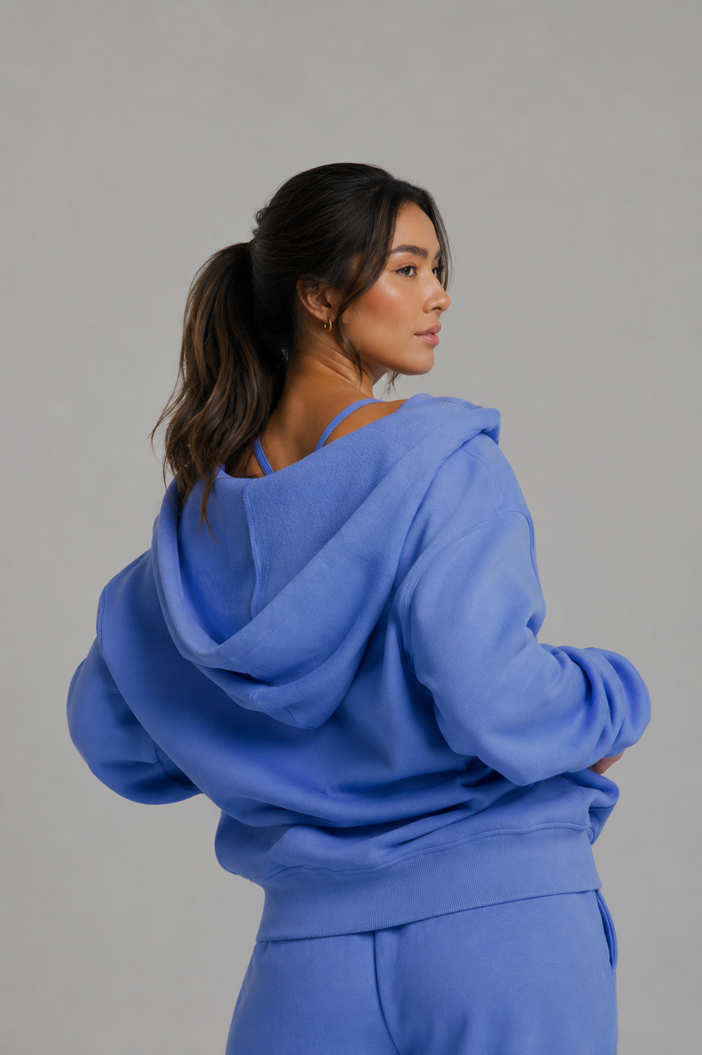 Threads Zip Hoodie - Azul – Ansicht 4