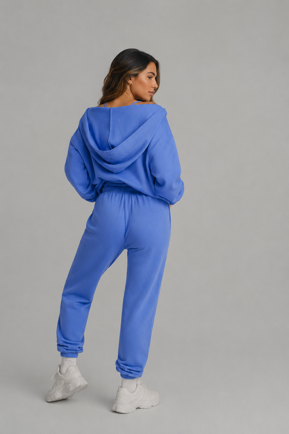 Threads Zip Hoodie - Azul – Ansicht 2
