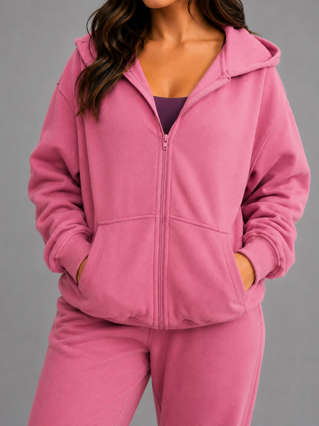 Threads Zip Hoodie - Bloom – Ansicht 4