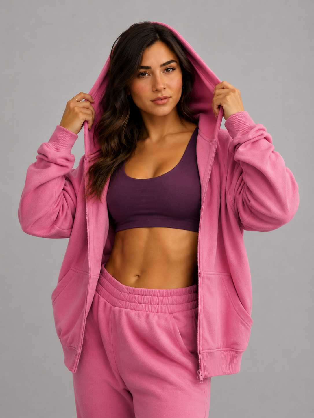 Threads Zip Hoodie - Bloom – Ansicht 3