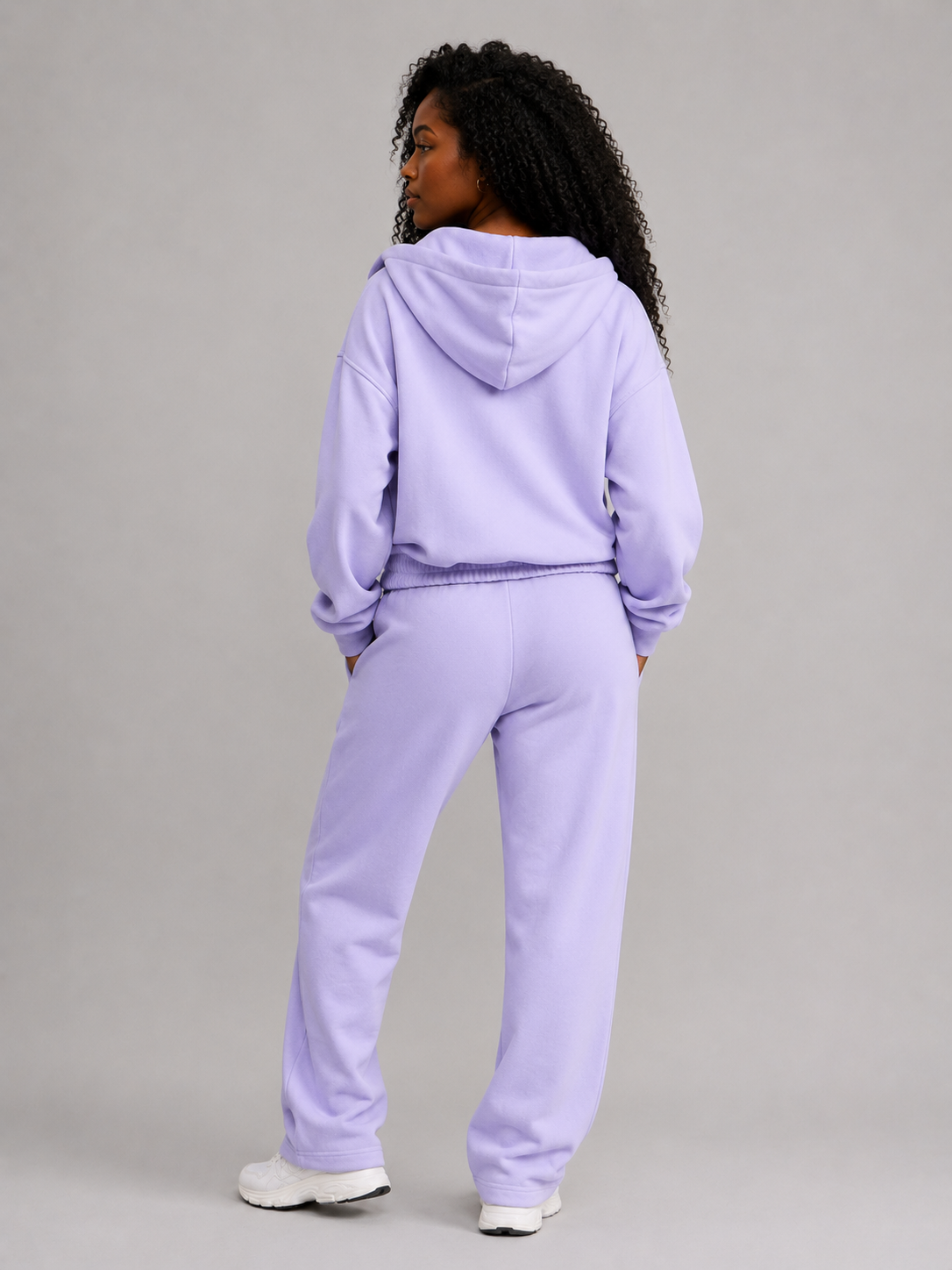 Full Zip Cloud Hoodie - Frosted Purple – Ansicht 3