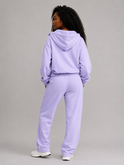 Full Zip Cloud Hoodie - Frosted Purple – Ansicht 3