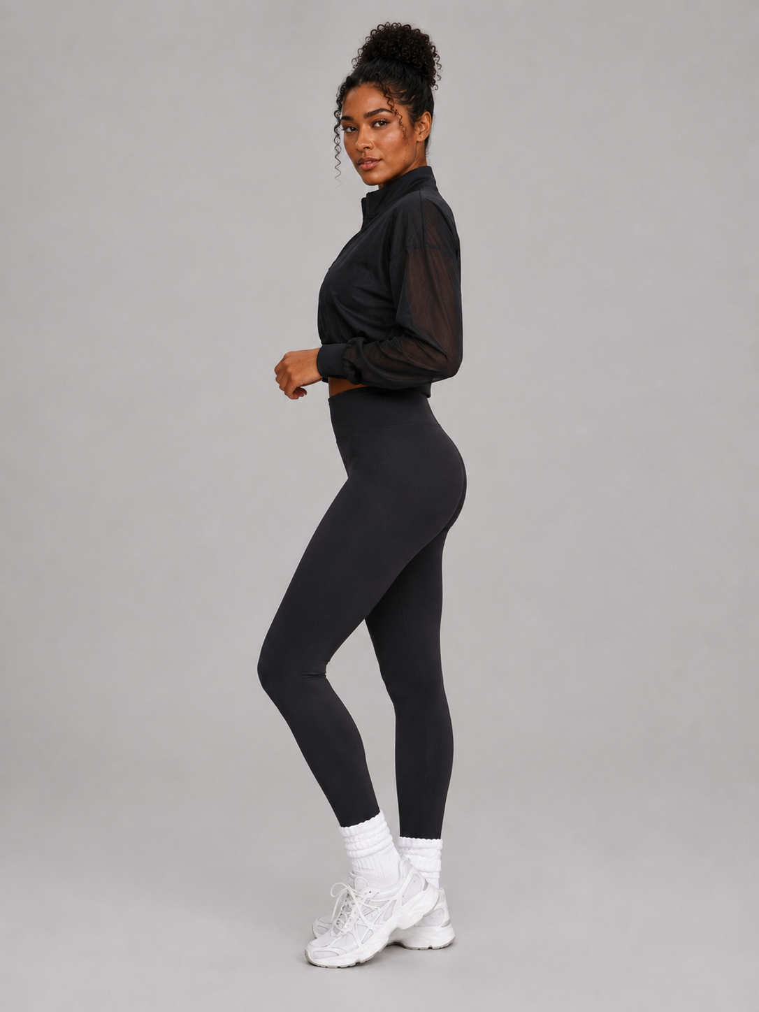 Exposed Mesh Jacke - Onyx Black – Ansicht 4