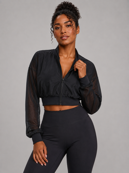 Exposed Mesh Jacke - Onyx Black – Ansicht 3