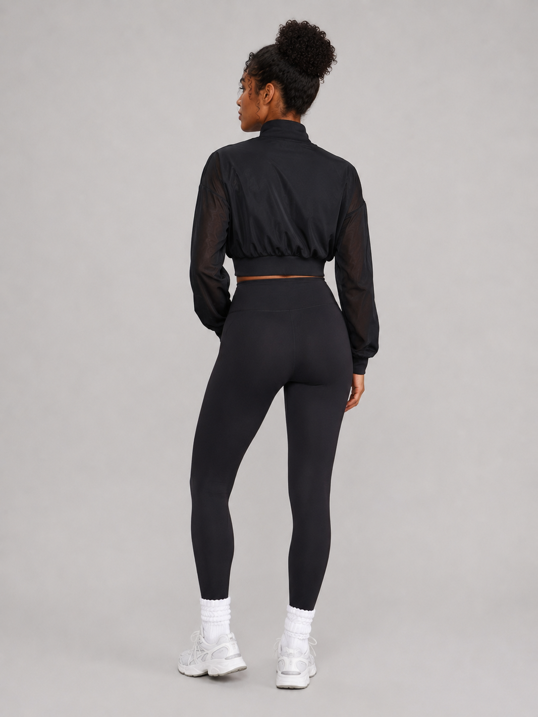 Exposed Mesh Jacke - Onyx Black – Ansicht 2