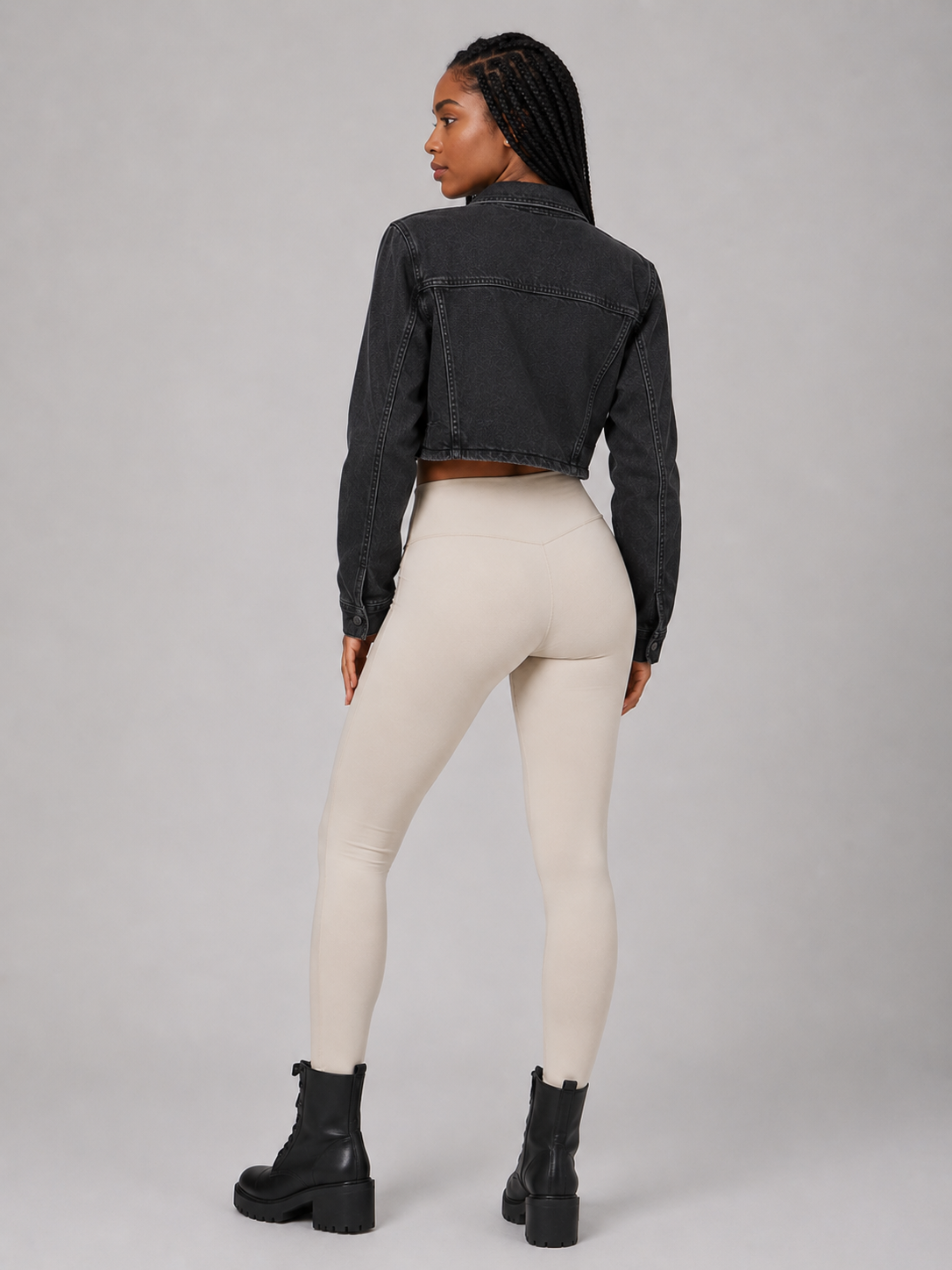 Desire Denim Jacke - Washed Black – Ansicht 2
