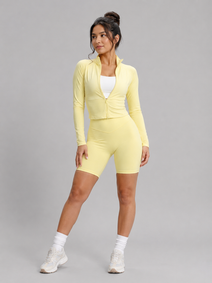 Dream Heather Zip Jacke - Heather Sunbeam – Ansicht 2