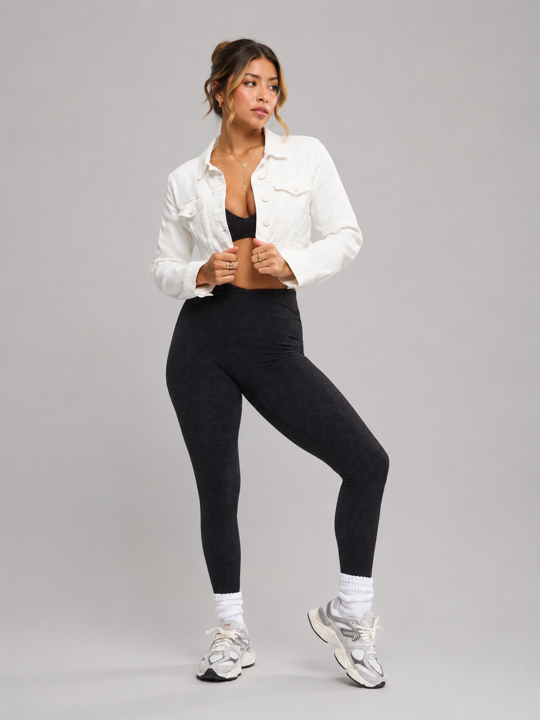 Desire Denim Jacke - White – Ansicht 1