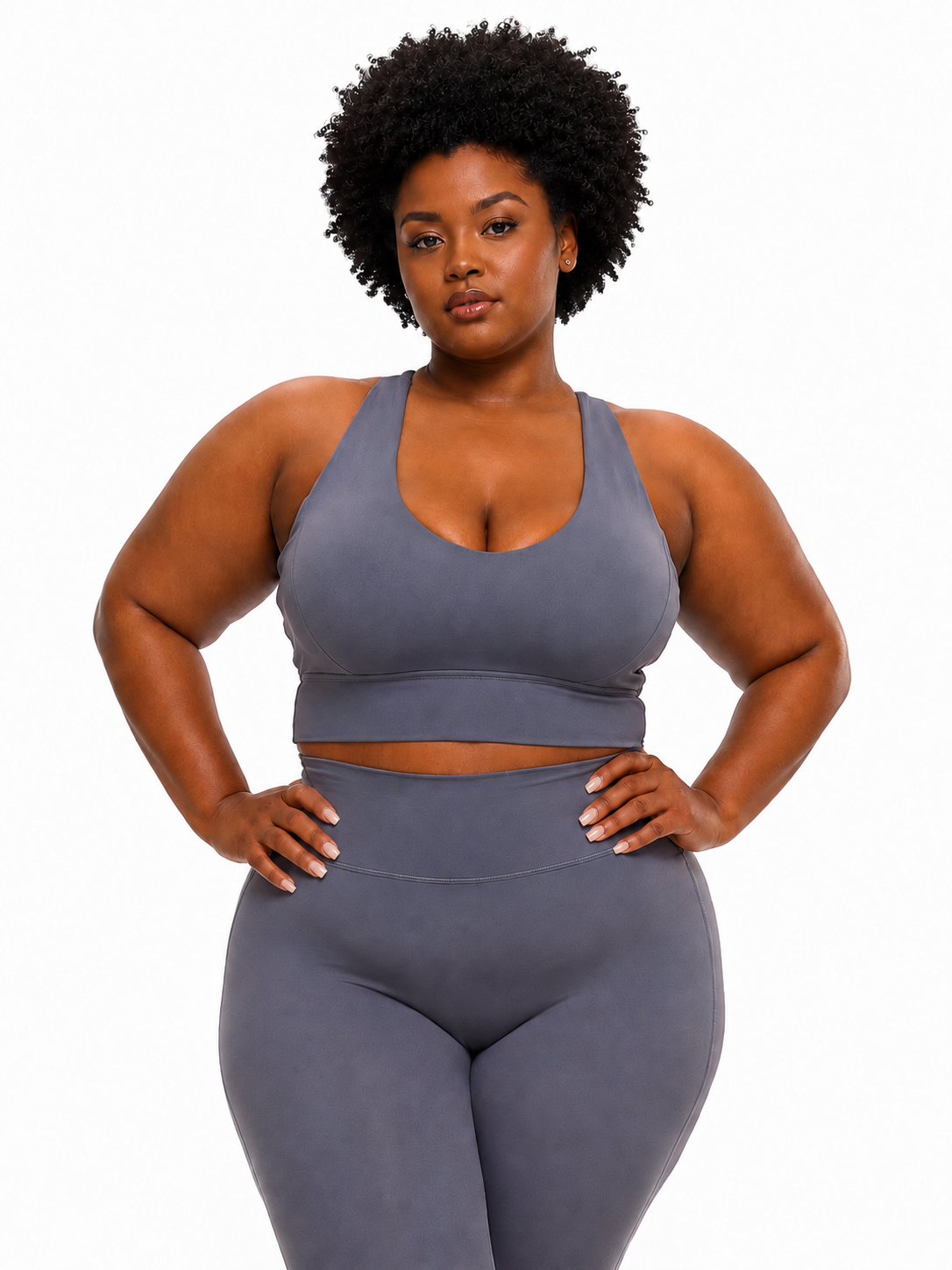 Rosa Sports Bra - Blue Steel – Ansicht 3