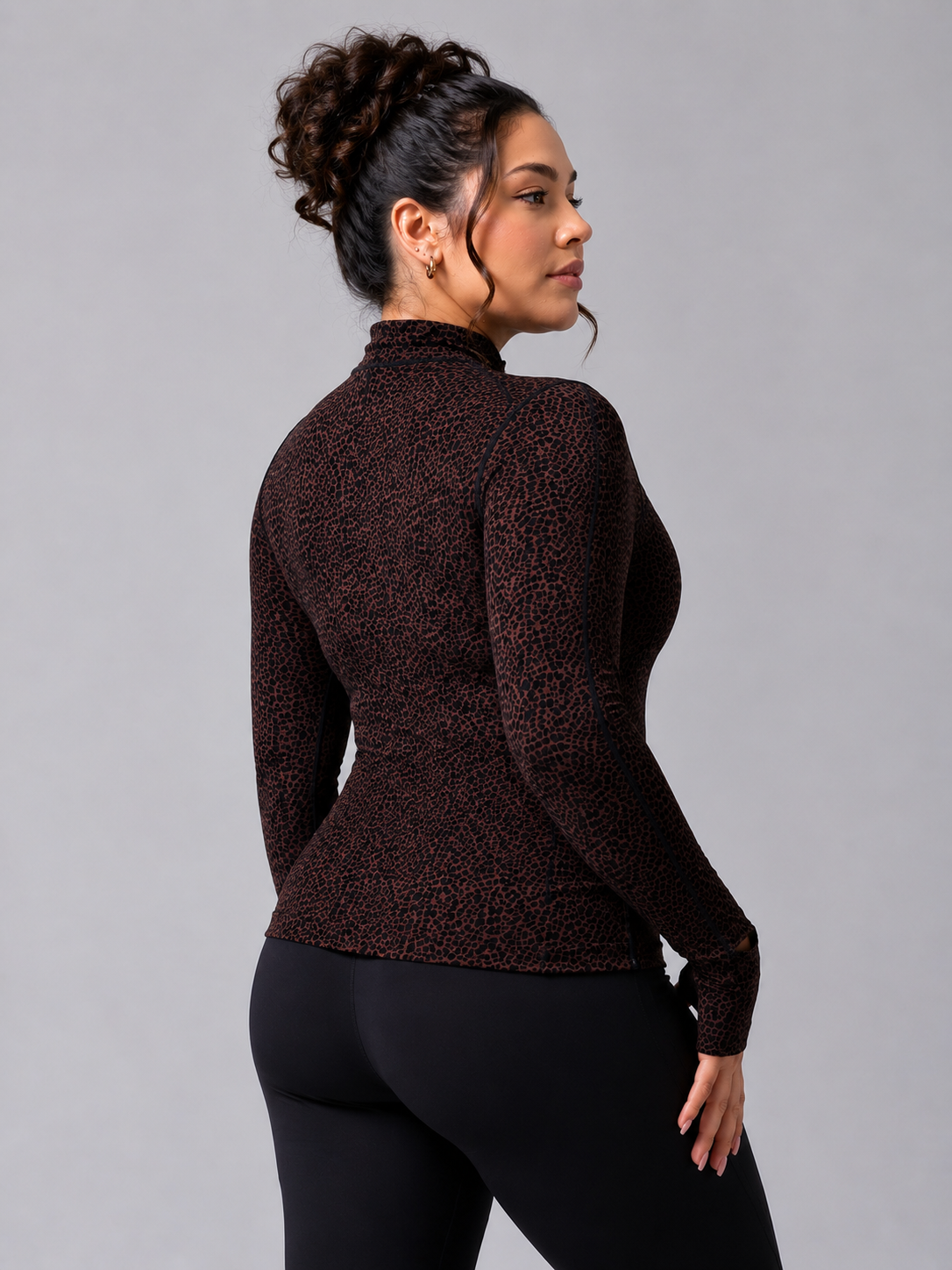 Rosa Jacke - Leopard Print – Ansicht 3