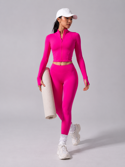Rosa Taillenlange Jacke - Miami Vice – Ansicht 2