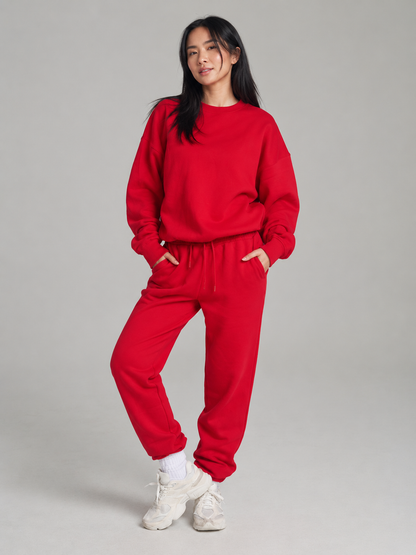 Threads Crew Pullover - Lipstick Red – Ansicht 1