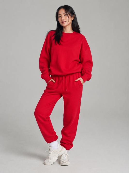 Threads Crew Pullover - Lipstick Red – Ansicht 1