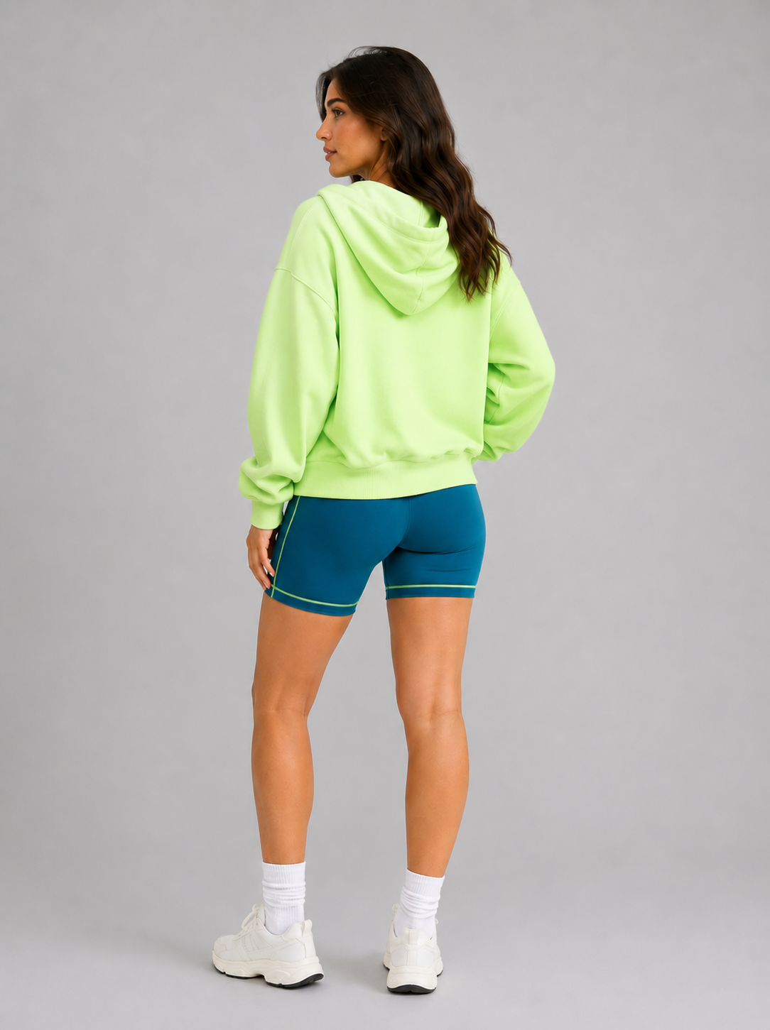 Full Zip Cloud Hoodie - Lima Bean – Ansicht 4
