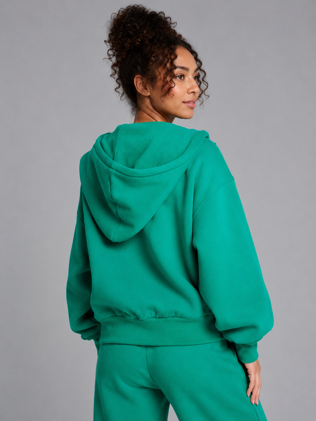 Plush Fleece Zip Hoodie - Lucky Charm – Ansicht 1