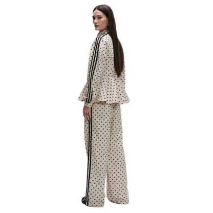 Polka Dot Jacke- und Hosen-Set